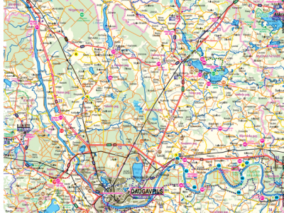 Daugavpils novada karte, 2020