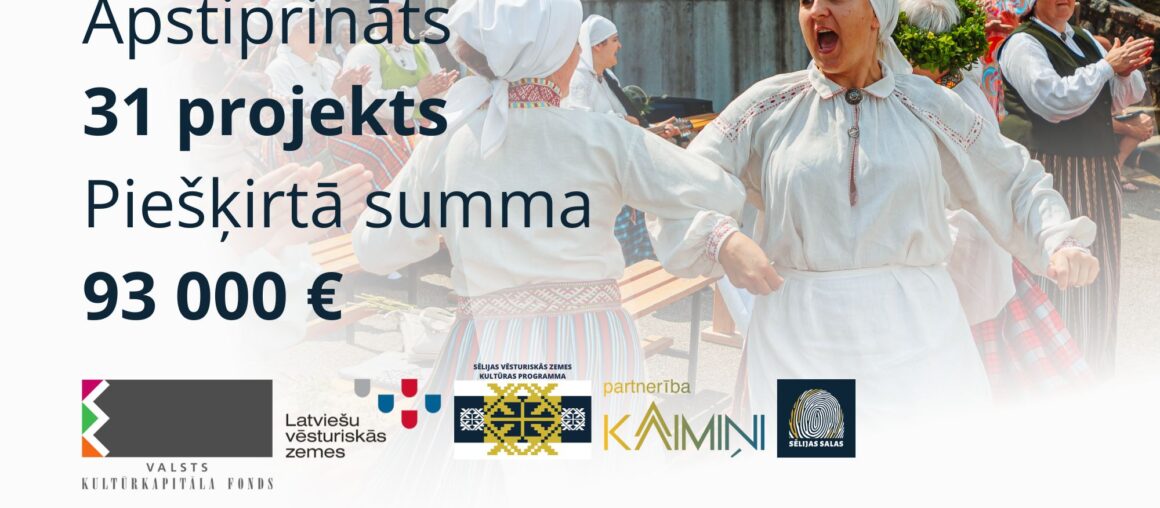Sēlijas kultūras programmā finansiāli atbalstīts 31 projekts