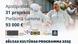 Sēlijas kultūras programmā finansiāli atbalstīts 31 projekts