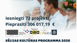 Sēlijas kultūras programmā saņemti 73 projektu pieteikumi