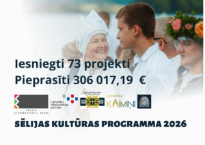 Sēlijas kultūras programmā saņemti 73 projektu pieteikumi