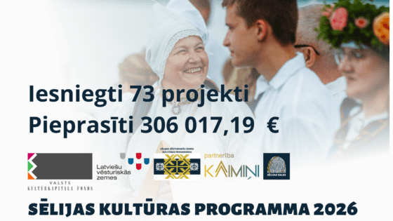 Sēlijas kultūras programmā saņemti 73 projektu pieteikumi