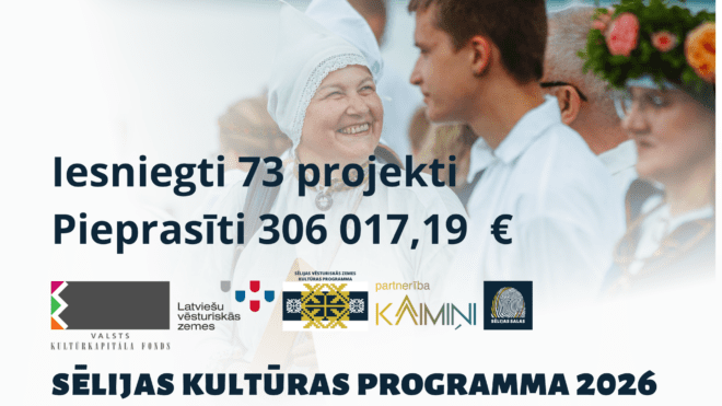 Sēlijas kultūras programmā saņemti 73 projektu pieteikumi