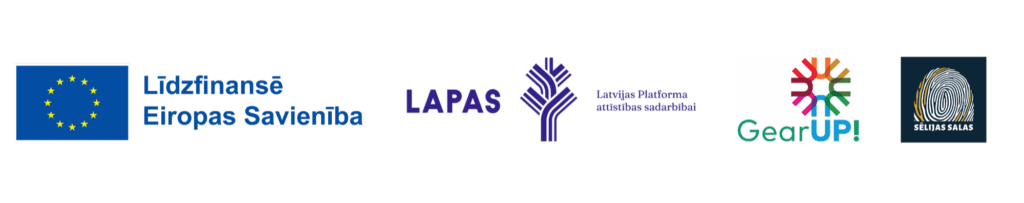 "Lapas savieno" projekta logo rinda